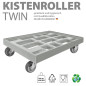 Preview: KISTENROLLER TWIN 800x600 RAL 7037 grau